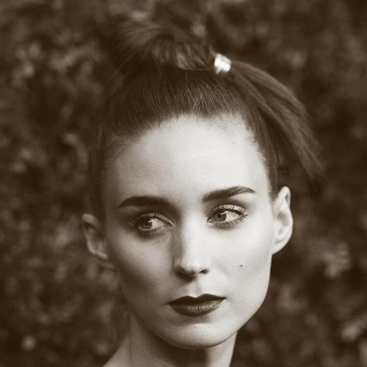 Rooney Mara sporting The Pun - one of this years hair trends